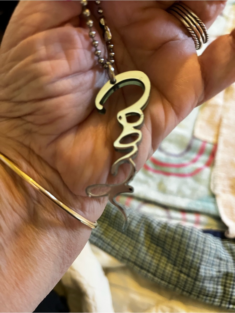 Coach Script Logo Bag Charm - Picture 6 of 9